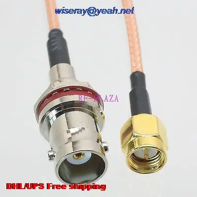 DHL/EMS 100 pcs Cable 8inch BNC female nut back mount to SMA male RG316 RF Pigtail jumper cable with one year warranty-A2 | Инструменты