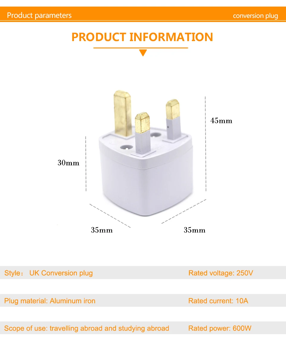1PC Universal UK US AU EU AC Power Socket Plug Travel Electrical Charger Adapter Converter Japan China America Italy Switzerland (3)