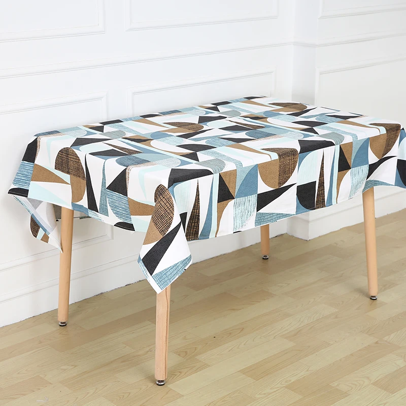 Tablecloth Print Table Cloth Cotton Geometric Tablecloths Rectangular