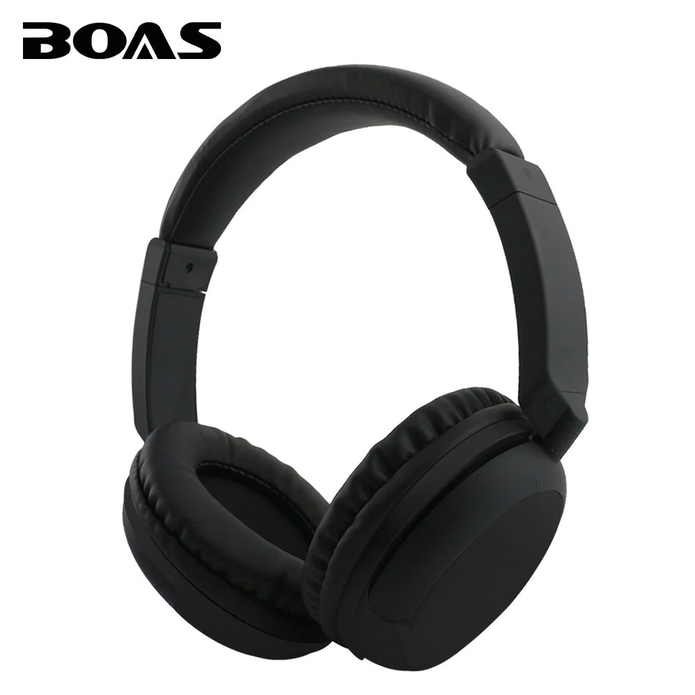 BOAS Over Ear Bluetooth Headphone Wireless Rotary Stereo Comfortable