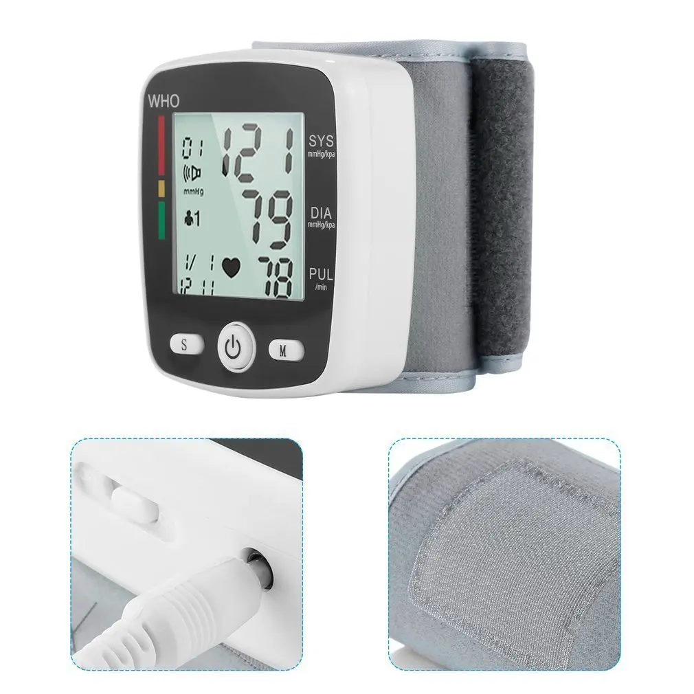 

U-Kiss Upper Arm Wrist Blood Pressure Monitor LCD Digital Display Automatic Health Care Monitors Easy-Wrap Cuff Stethoscope