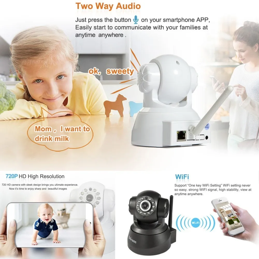 Sricam SP012 IP Camera WIFI 720P Pan Tilt Indoor Security Surveillance Onvif P2P Phone Remote 1.0MP Wireless Video Surveillance Sricam SP012 IP Camera WIFI 720P Pan Tilt Indoor Security Surveillance Onvif P2P Phone Remote 1.0MP Wireless Video Surveillance
