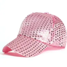 Летняя женская Повседневная Бейсболка с блестками, модные женские дышащие бейсболки с блестками