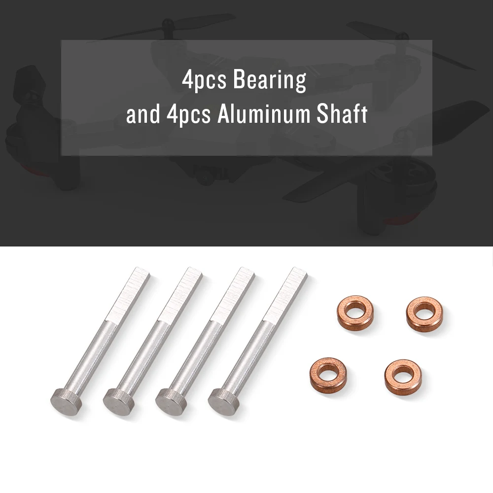

4pcs Bearing and 4pcs Aluminum Shaft for VISUO XS809 XS809HW XS809W Foldable Drone RC Quadcopter