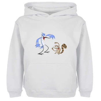 

Unisex Sweatshirts For Boy Men Long sleeves Cartoon Mordecai and Rigby Design Spring Autumn Winter Casual Hoodies