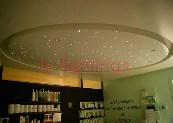 Wedding decoration stars optical fiber light kit RGB LED light box + optic fibers ceiling light bedroom night light