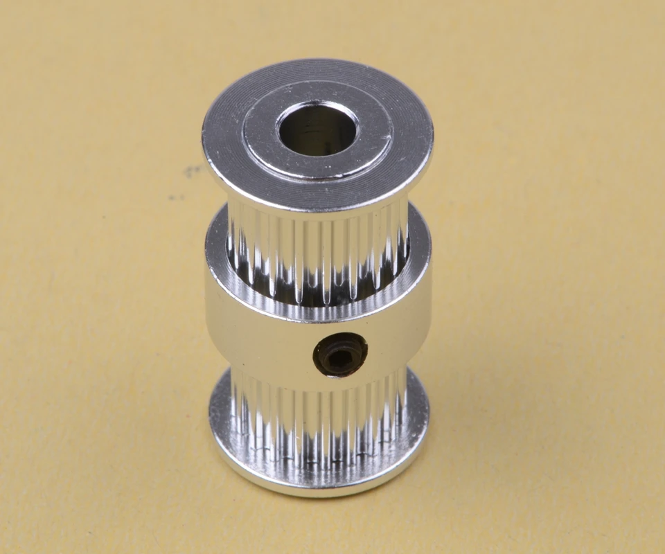 Free Shipping! 2pcs/Lot GT2 20T Double Head Timing Pulley Aluminum 20 Tooth 5mm 6.35mm 8mm Bore Size 9mm Width 3D Printer