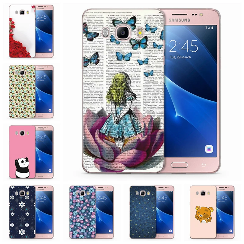Thin Back Cases For Samsung Galaxy J1 J2 J3 J5 J7 Case Luxury Flower Painted Soft TPU Silicone Cover J120 J330 J530F C835 |