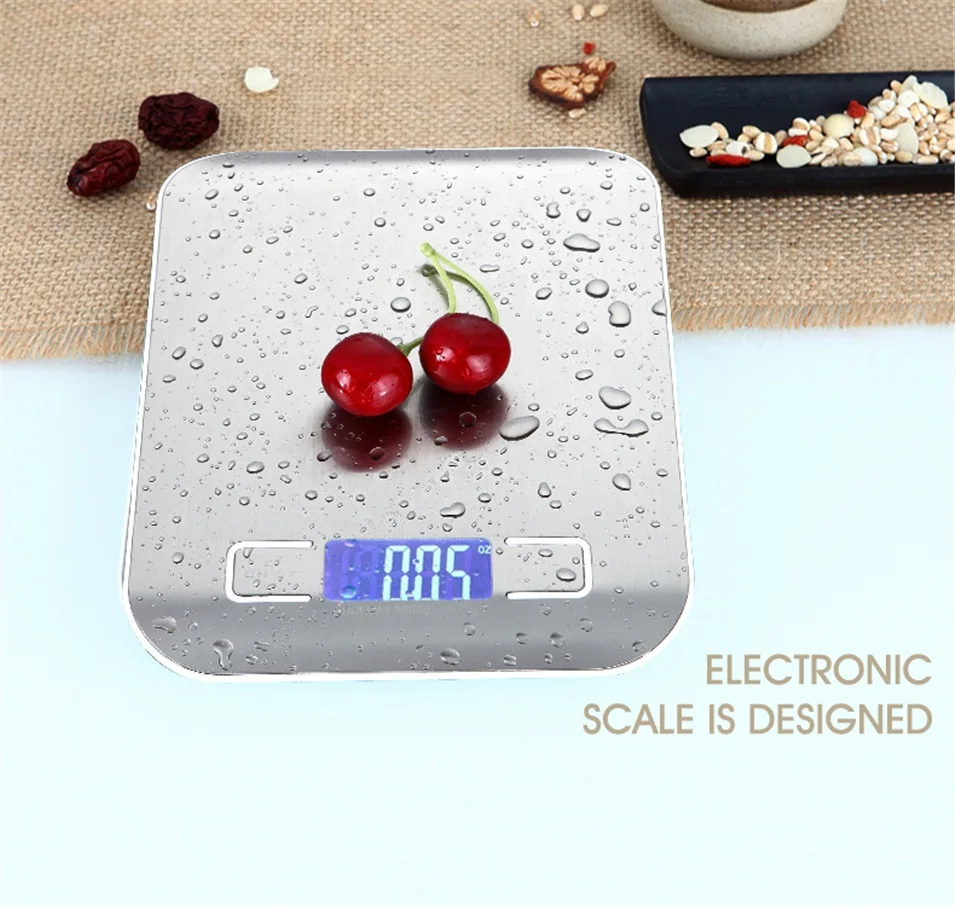 5000 г 5KGg/1 г точные цифровые кухонные весы светодиодный дисплей Электронные весы из нержавеющей стали для приготовления пищи весы