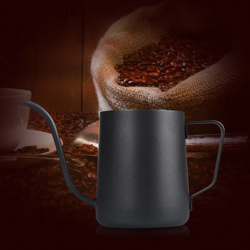 XYZLS 350 мл гусеница из нержавеющей стали залейте капельница Кофе чайник кофейная чашка-заварник чай кухонные принадлежности матовый