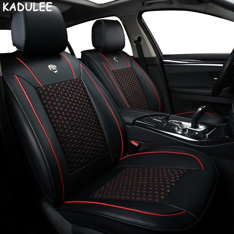 KADULEE шелк льда Автокресло Чехлы для honda toyota ford opel peugeot seat ibiza fiat kia skoda bmw для автомобиль land rover для укладки