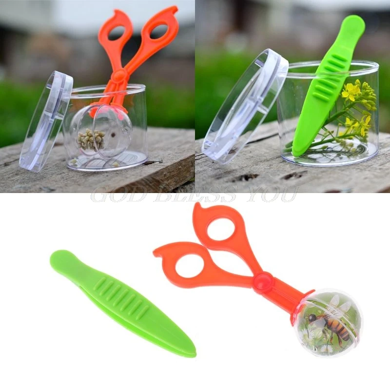

Reptile Amphibian Feeding Litter Poop Cleaning Clamp Insect Tweezers Clip Tool