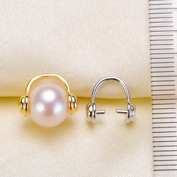 925 Sterling Silver Pearl Pendant Nice Quality Charm Necklace Pendant