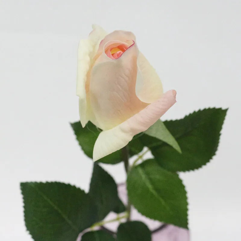 Flone Artificial Rose Flowers Real Touch Flowers Simulation Rose Flower Branch Bouquet Wedding Home Party Table Decor Floral (19)