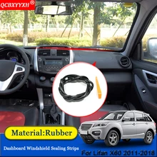 Автостайлинг, анти-звуконепроницаемые не пропускающие шума пылезащитные полоски для приборной панели автомобиля на лобовое стекло, автомобильные аксессуары, подходят для Lifan X60 2011