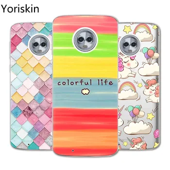 

Ultra Thin Silicone Protective Back Phone Cover For Motorola Moto G6 G6 Plus G6 Play Cute Cartoon Painted Slim Soft Tpu Case