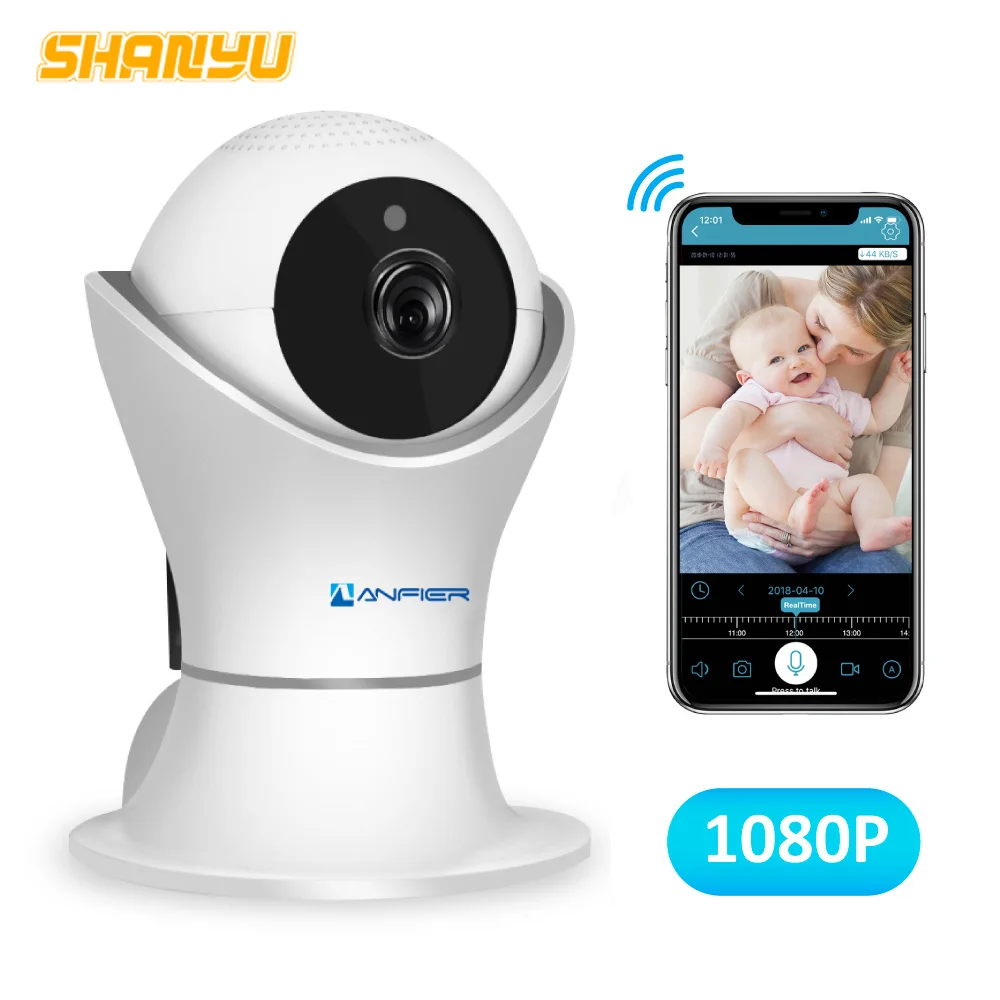 

PTZ 1080P 2MP Home Security IP Camera Wireless Mini Surveillance Wifi Camara Babyphone Nanny Audio Record APP View Baby Monitor