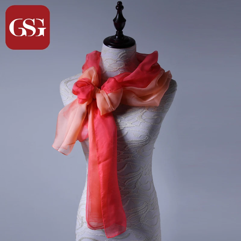 

GSG Newly designed 100% natural silk lady scarf Spring Summer Collection Gift for Mother's Day