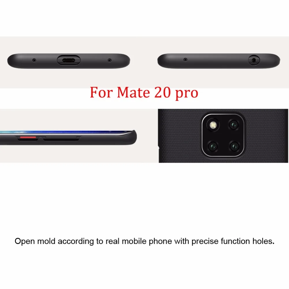 Чехол для huawei mate 20/mate 20 Pro NILLKIN, суперматовый чехол-накладка из поликарбоната, Подарочный держатель для телефона