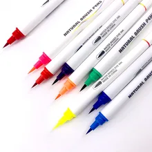 12 шт цветные художественные маркеры, фломастеры, кисти, ручки для школы, принадлежности для писчая, для рисования, раскрашивания, манга, каллиграфия