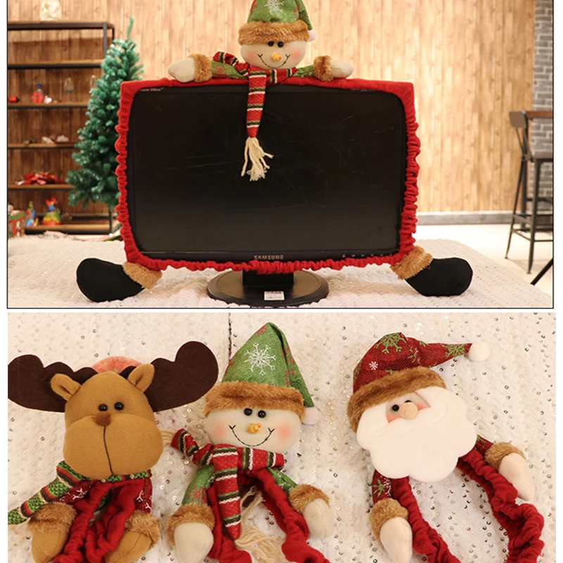 

Snowman Computer Cover Cloth Christmas Kitchen Cartoon Party Santa Claus Home Drop Shipping