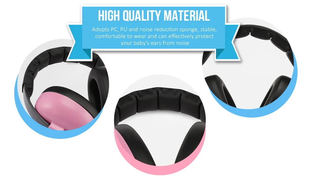 Proteção da Orelha do Bebê Fone de Ouvido Earmuffs à Prova de Som Fone de Ouvido para Crianças Orelha Muff Proteção Auditiva Proteger para Crianças Infantis Redução Ruído 15 Seringa de orelha