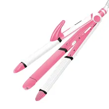 Профессиональный плоский утюжок 100-240 в, Электрический Керамический титановый выпрямитель для волос, быстрое выпрямление, для путешествий, новинка