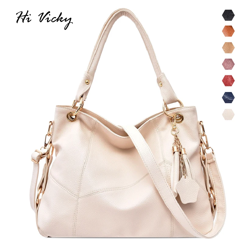 

Luxury Brand Women Handbags White Lady Large Tote Bag Female Pu Leather Shoulder Bag Bolsas Femininas Sac A Main Brown Black Red