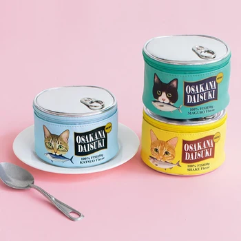 

Cats Can Cosmetic Bag Animal Makeup Bags Cute Portable Bath Toiletry Bag Wash Pouch Cosmetic Travel Sack Women Handbags New