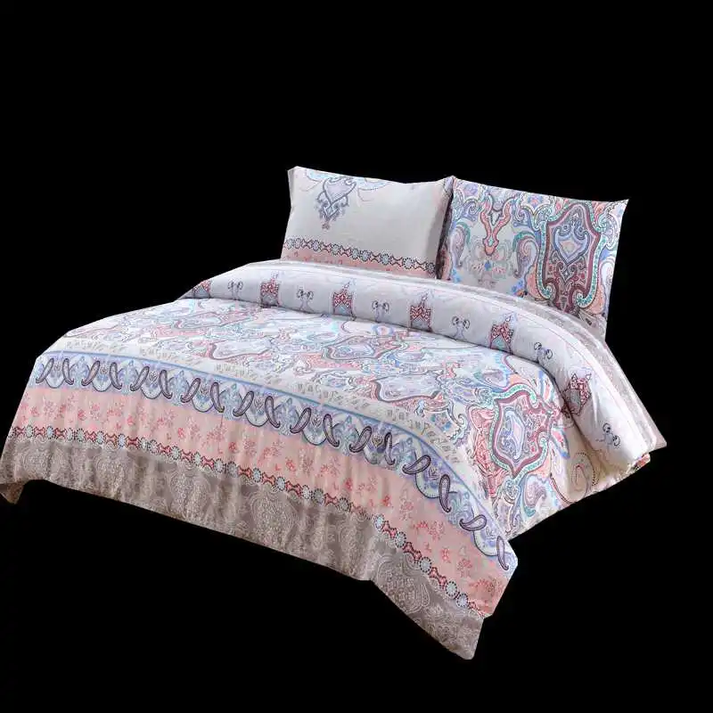 3pcs 100 Cotton Bedding Set Customized Printing Duvet Cover