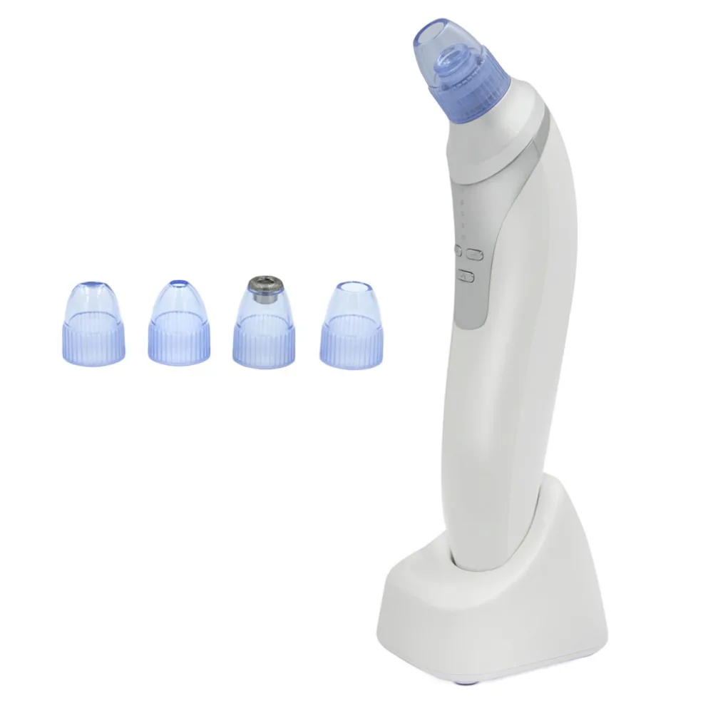 

Kemei Blackhead Vacuum Cleaner LED display Suction Removal Machine USB Charging Electric Face Cleaning Skin Care Machine 4 Heads