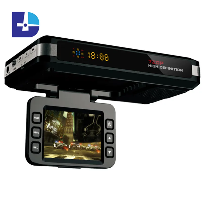 Radar Detector Canada 3-in-1 Radar With GPS And DVR, 2.0 Inch Tachograph HD, Voice Alarm, Built-in GPS, Real-time Alert, Police Radar For Car, 1280x720 Resolution, Includes 32GB Card Uniden Radar Detector Uniden