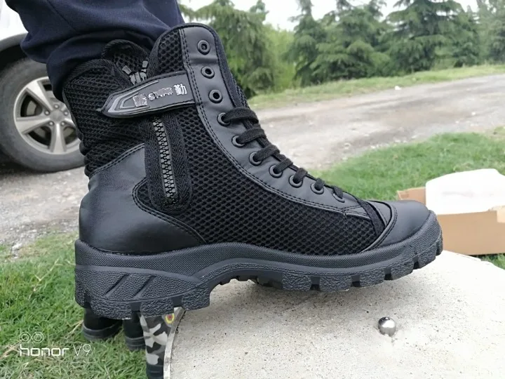  Army boots male special forces soldier canvas breathable special training combat net high help make