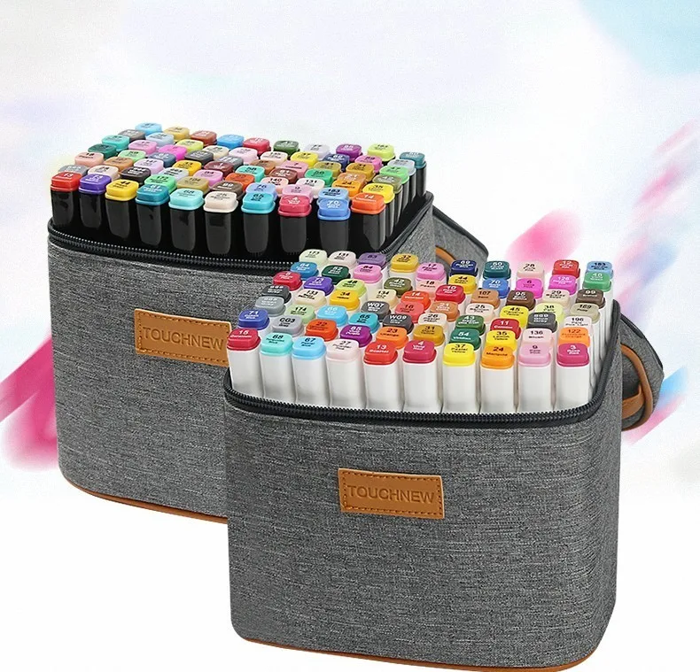 

Double-headed Nib 168 Colors Multicolor Oily Marker Pen Student painting school Horticultural Landscape Design