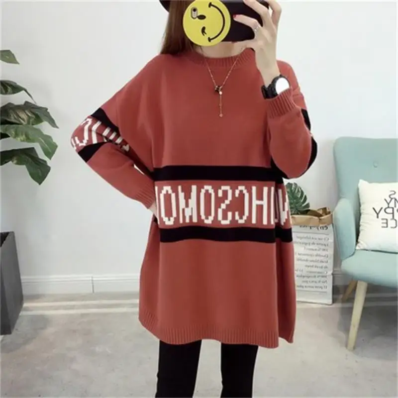 Свитер женский свободный Осень-зима 2019 | Женская одежда