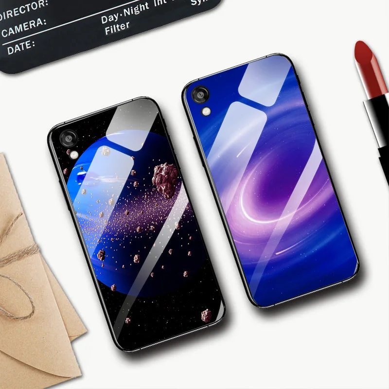 Для huawei Honor 8S глянцевый чехол для телефона из закаленного стекла Honor8S KSE-LX9 Y5 2019 AMN-LX9