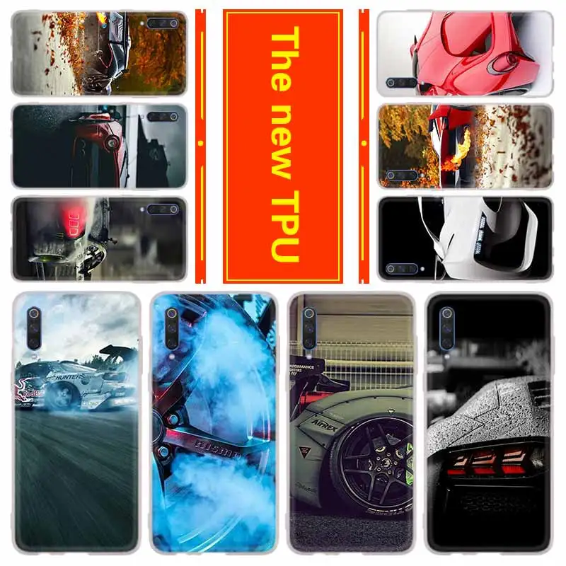 

Phone for Xiaomi 9 SE 8 lite 5X 6X Mi 9 8 A1 A2 F1 MAX 3 MIX 2S Redmi Note 7 6 5 K20 pro go Cover Case Cool sports car