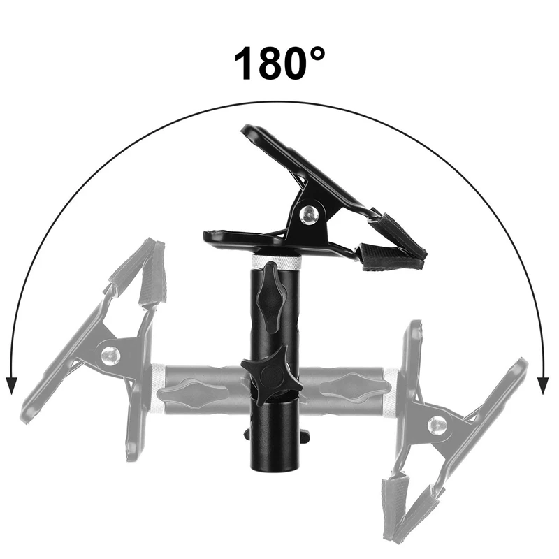 Отражатель, подставка, держатель, светильник, кронштейн, крепление для зонта, кронштейн для фотостудии, сверхмощный металлический зажим, держатель для отражения
