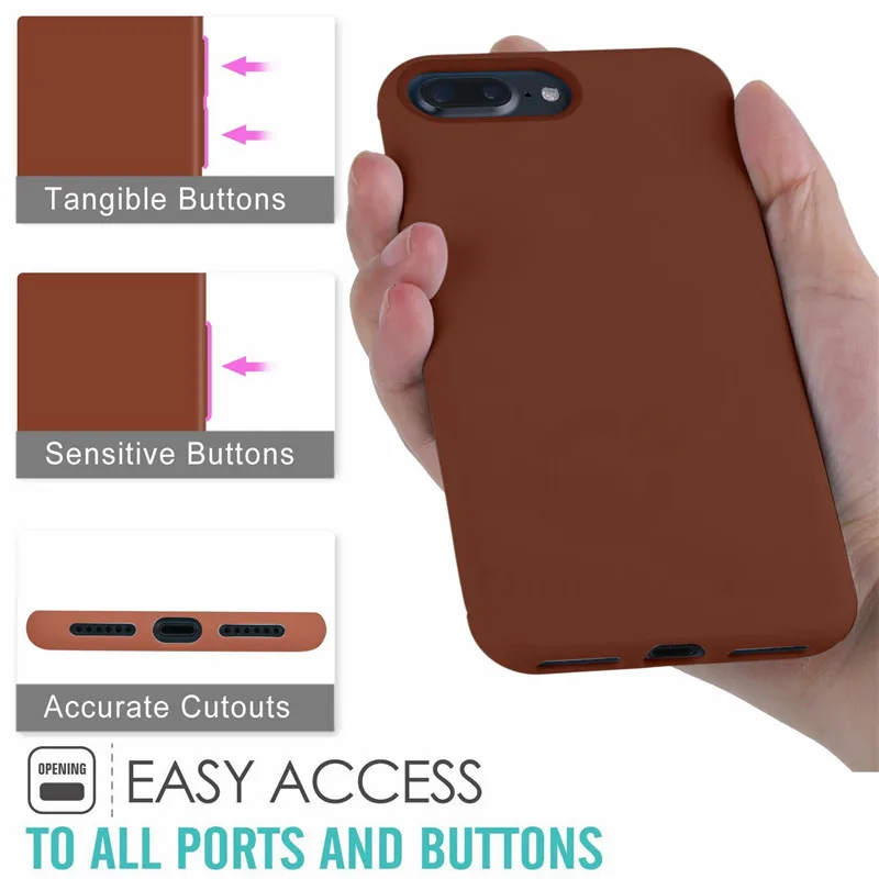 Oneeyes чехол для iphone 7 Чехол 5 5S 6 6s Plus Macaron Мягкий силиконовый телефона 8