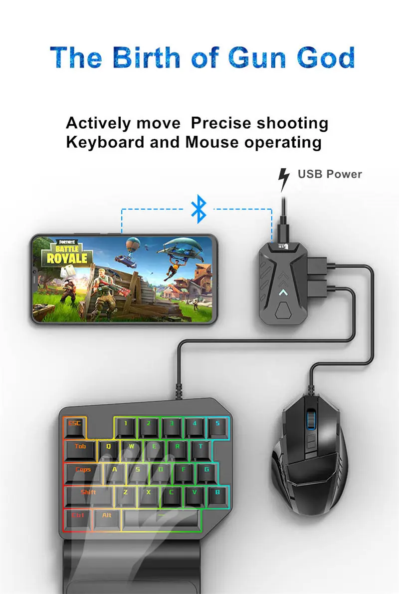Pubg Game Converter Mix Keyboard Mouse Converter Bluetooth Station Stand Docking For Iphone Android Gamepad Joystick Controller Gamepads Aliexpress