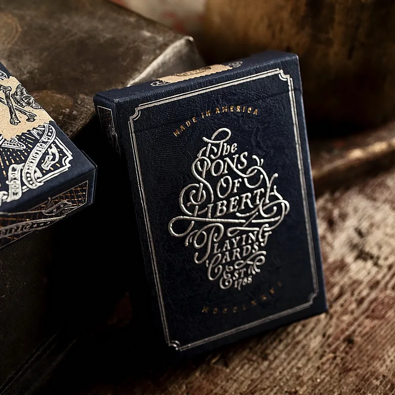 Goede Hoge Kwaliteit Sons van Liberty Poker Magic Speelkaarten Blauw Dek Limited Edition Nieuwe Verzegelde 1 stks Magische Props Tricks