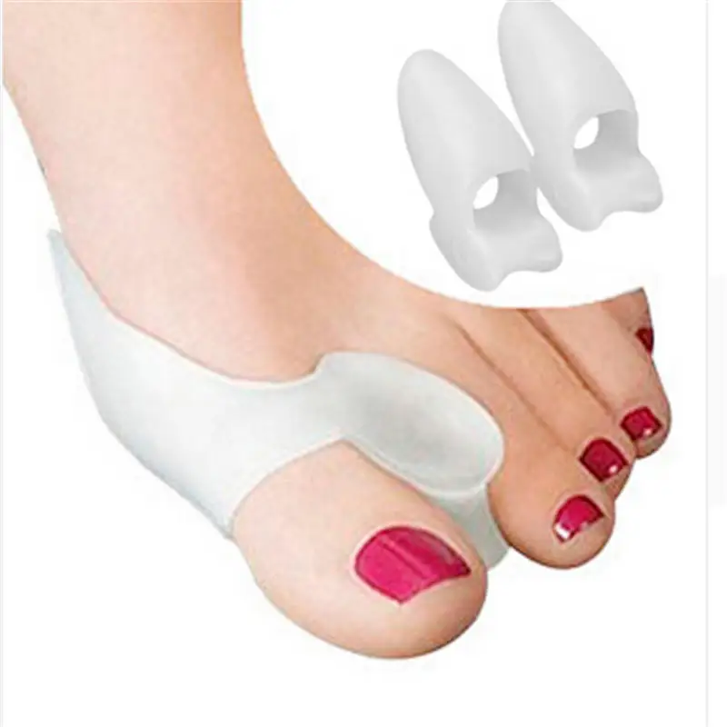 1 Pair Silicone Gel Bunion Protector Toe Straightener Separator