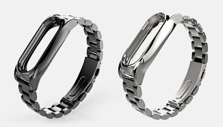

Metal stainless steel Strap For Xiaomi Mi Band 3 2 Stainless Steel Bracelet For MiBand3 2 Wristbands Replace For Mi Band 2 3