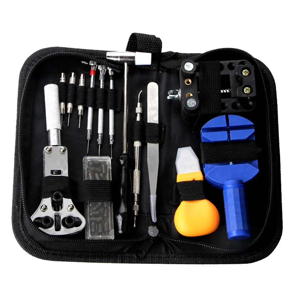 

14/16Pcs Professional Watch Repair Tool Kit Case Opener Remover Screwdriver Spring Bar Watchband Link Pin Wristwatch Repair Tool