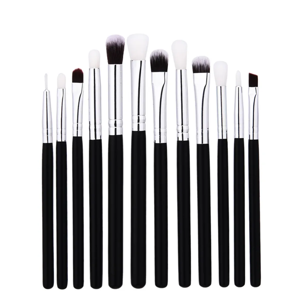 

12 Pcs Blending Pencil New Women's Fashion Brushes Foundation Eye shadow Makeup Brushes Eyeliner Brush nature bristle Maquiagem