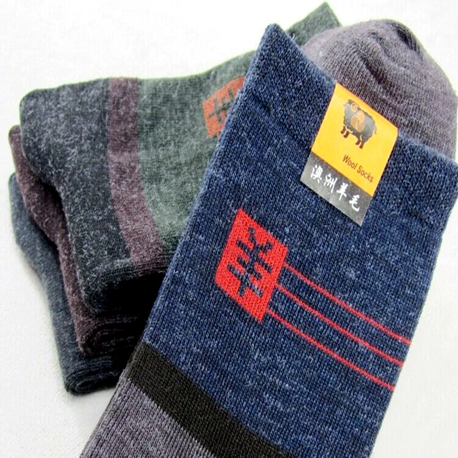 5 Pairs/Lot Wool Socks Mens Sock Cotton Socksmith Male Wool Novelty Footwear Crew Sock Men Socks