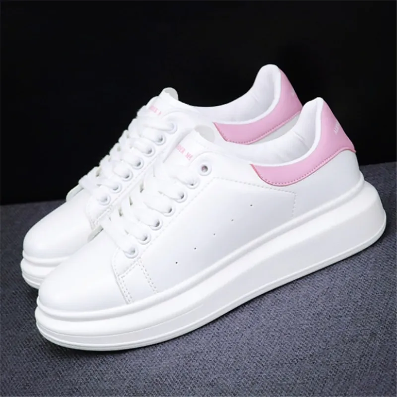

White Sneakers Women tenis feminino Brand Leisure flat shoes woman White black pink silver vapormax shoes woman tenis feminino