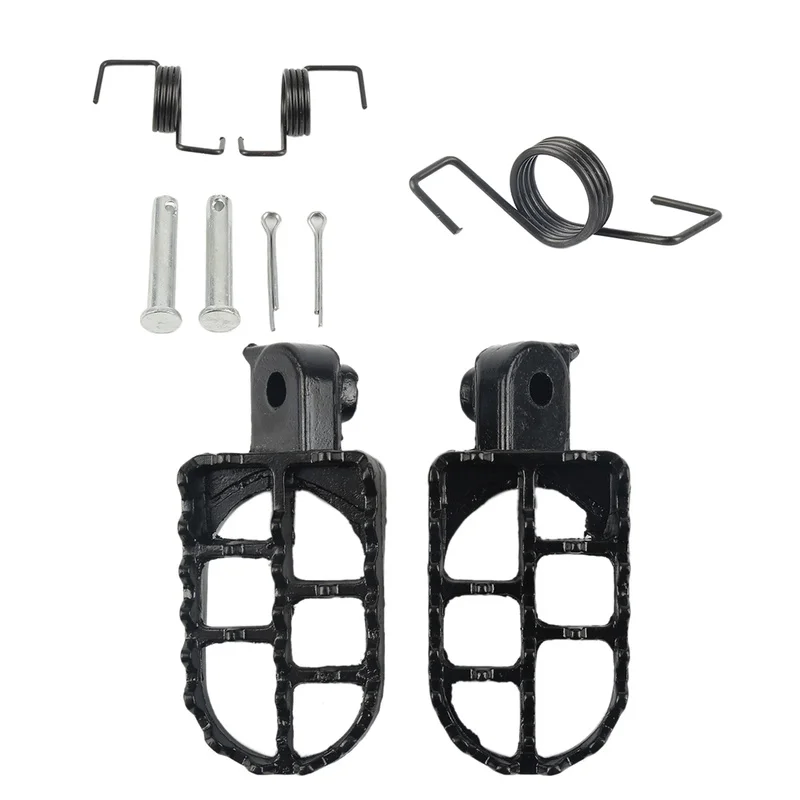 

A Pair for Yamaha PW50 PW80 Motorcycle Black Foot Pegs Footrest Pedals Motorcycle Accessories Auto Parts Foot Rest Motorbike Peg