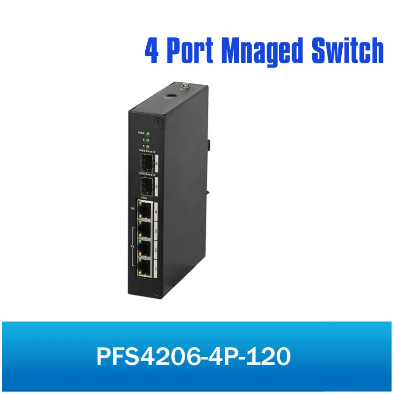 

DH POE Switch PFS4206-4P-120 4 Port PoE Managed Switch