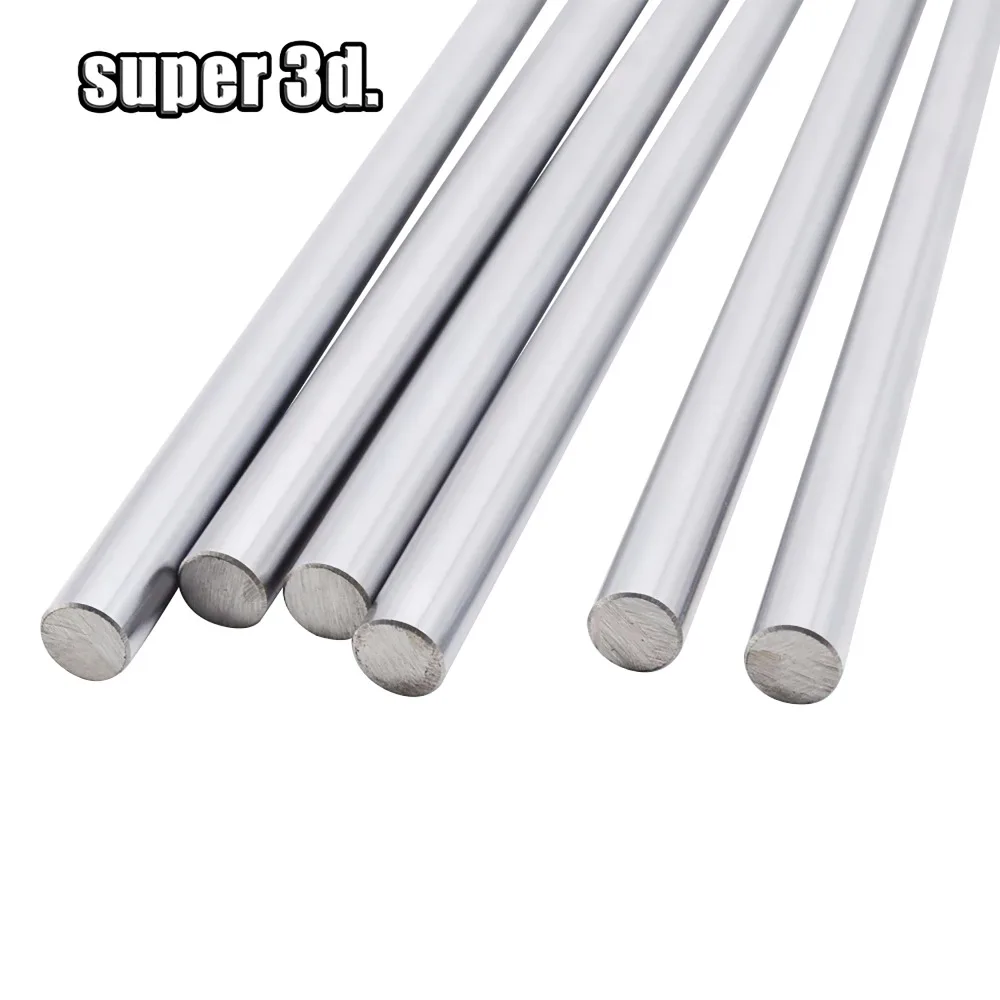3D طابعة OD8mm بطانة السكك الحديدية السلس رمح السلس قضيب 100 مللي متر إلى 400 مللي متر ل 3D طابعة CNC أجزاء
